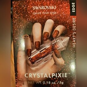 Swarovski Crystal Pixie Nail Art in Vibrant Red